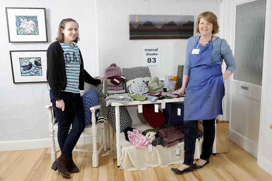 Clare Williams and Lisa Rothwell Young during Spring Fling. Photo by Colin Hattersley